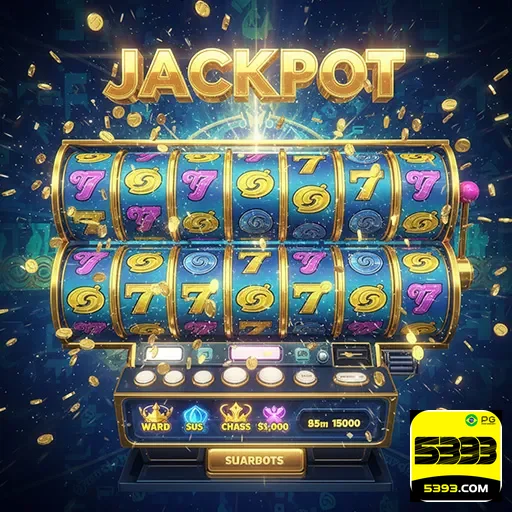 Imagem de slots de cassino no site 5393, destacando jogos de azar e entretenimento online.
